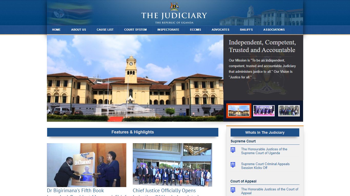 Judiciary: The Republic of Uganda